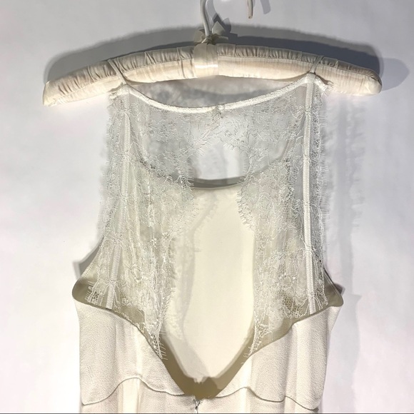 Kensie Ivory Lace Cut Out Back Mini Dress - Picture 6 of 9